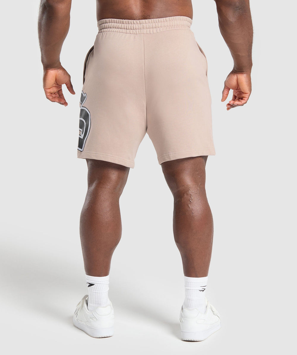 Varsity Graphic Shorts Stone Pink