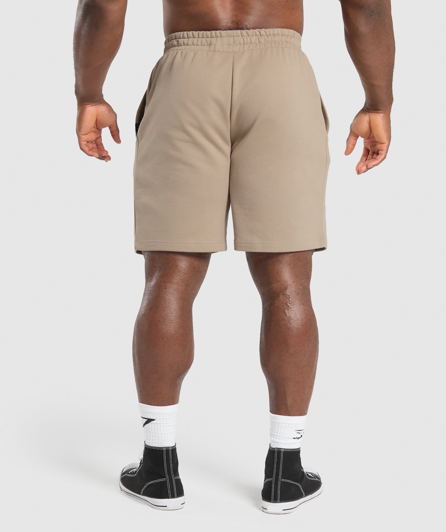 Trophy Graphic Shorts Cement Brown