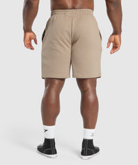 Trophy Graphic Shorts Cement Brown