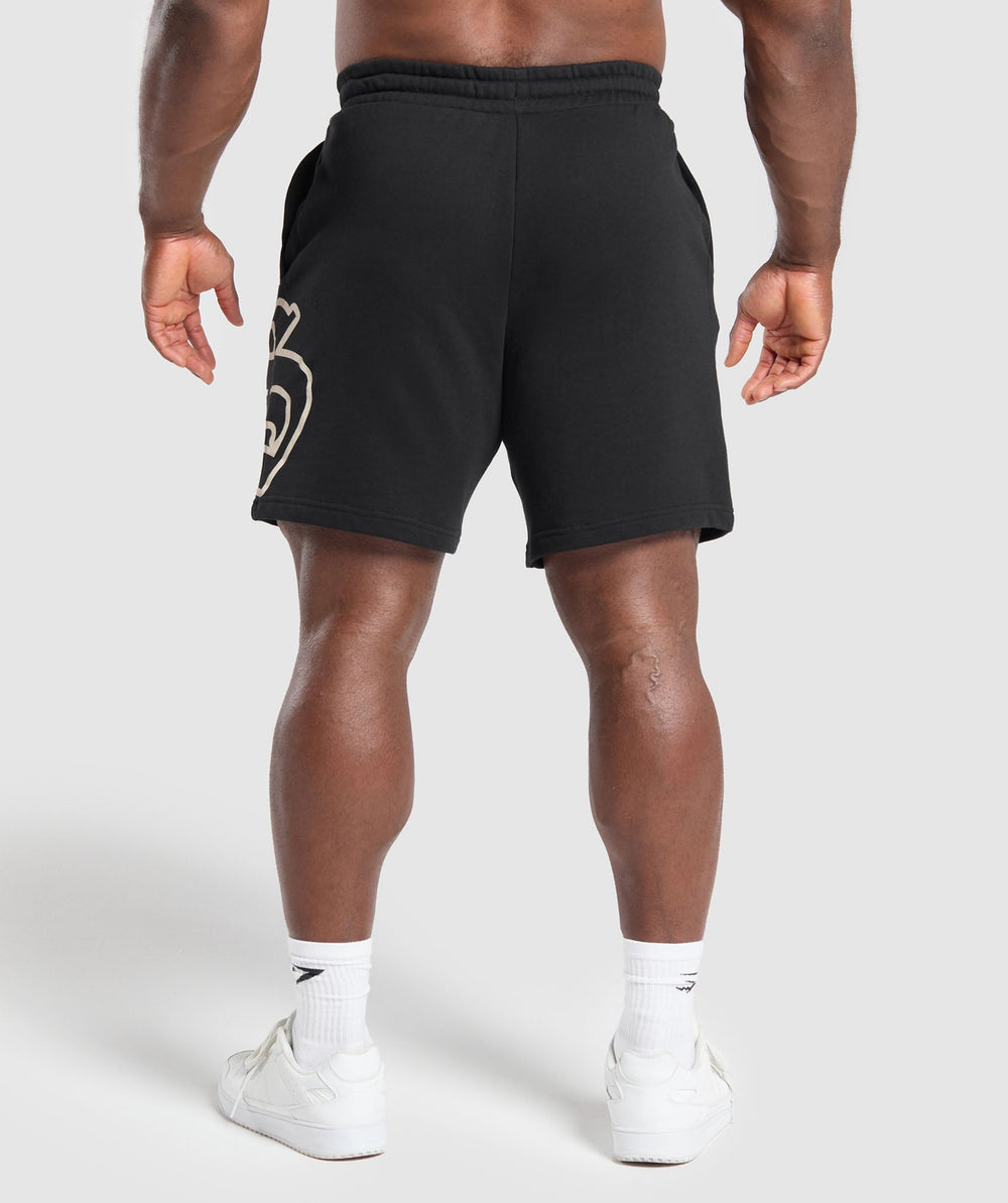 Varsity Graphic Shorts Black