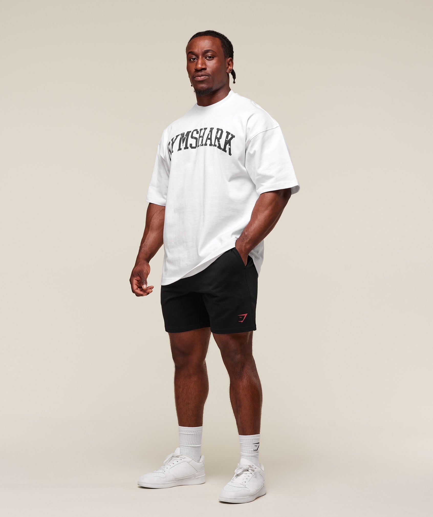 Prime 7" Shorts Black/Vivid Red