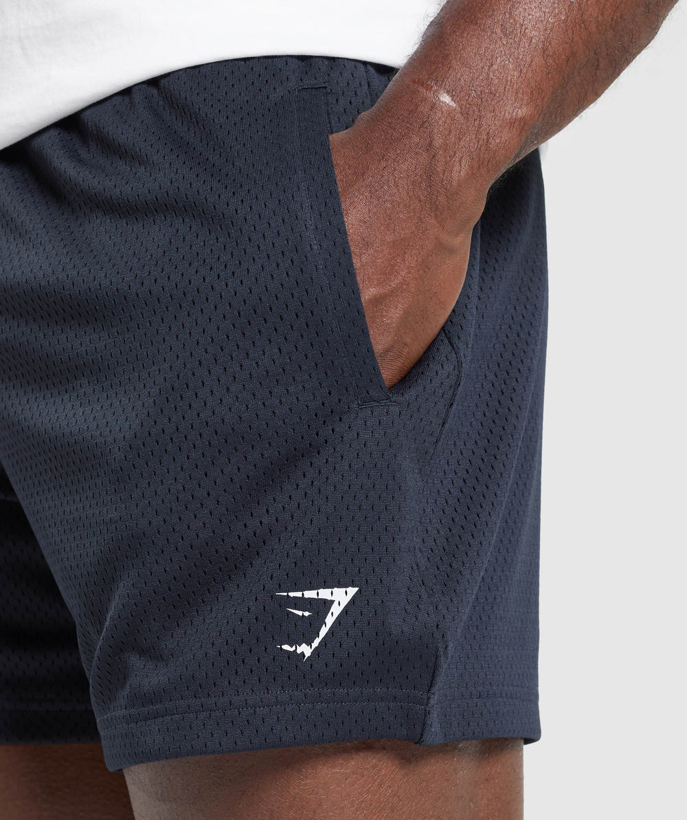Lifting Mesh 5" Shorts Heavy Blue
