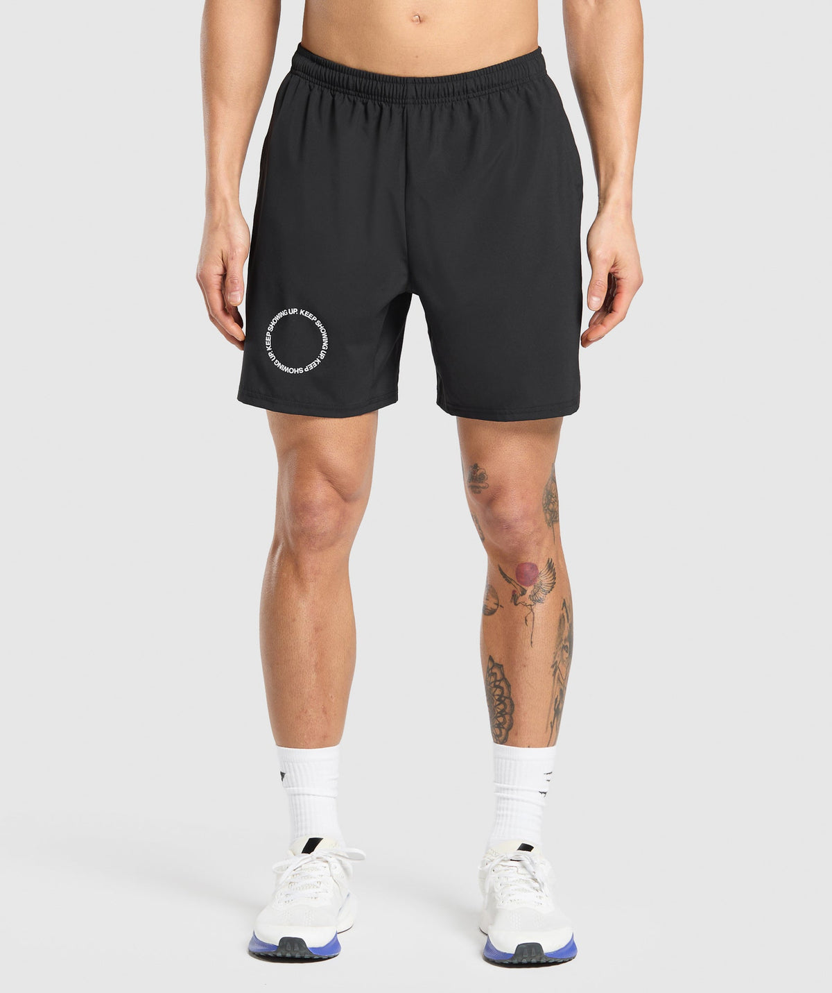 Keep Showing Up 7" Shorts Black