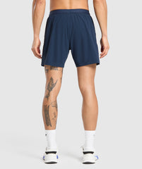 Hybrid 6" Shorts Navy