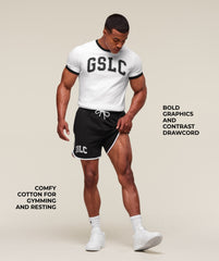 GSLC Contrast 5" Shorts Black/White