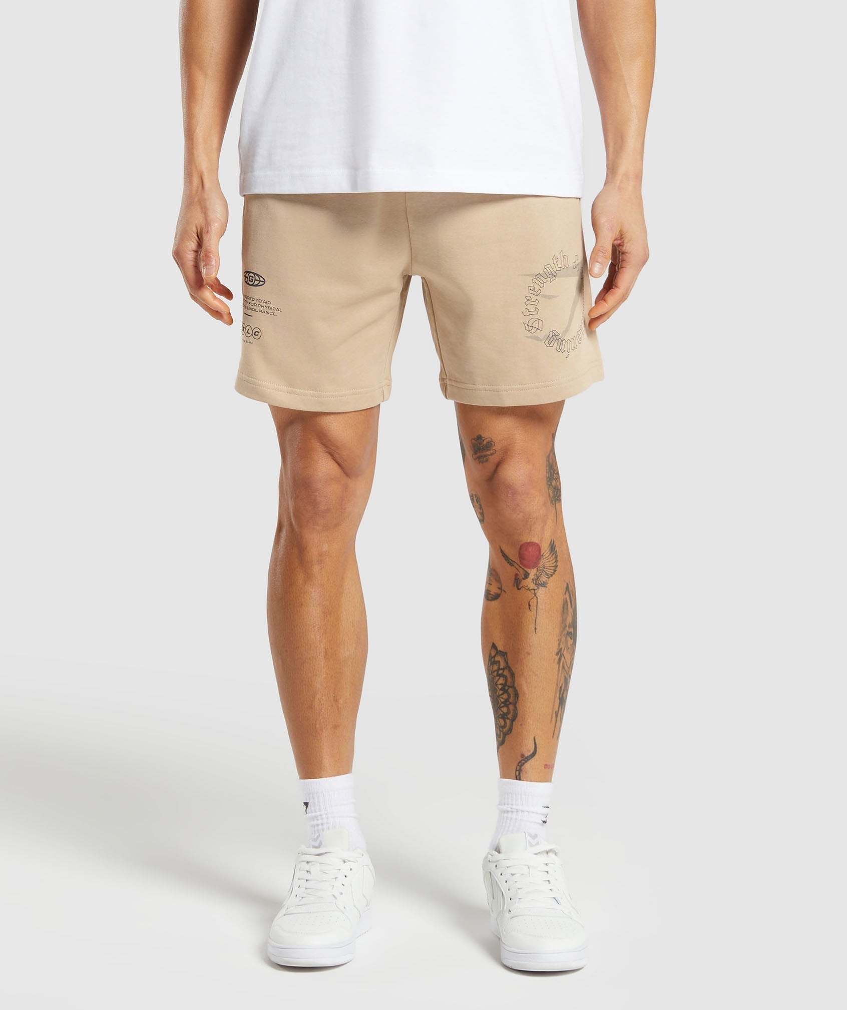 Strength and Conditioning 7" Shorts Vanilla Beige