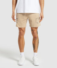 Strength and Conditioning 7" Shorts Vanilla Beige
