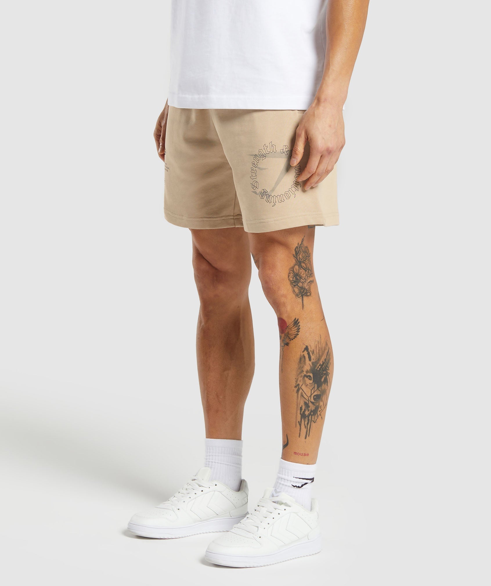 Strength and Conditioning 7" Shorts Vanilla Beige