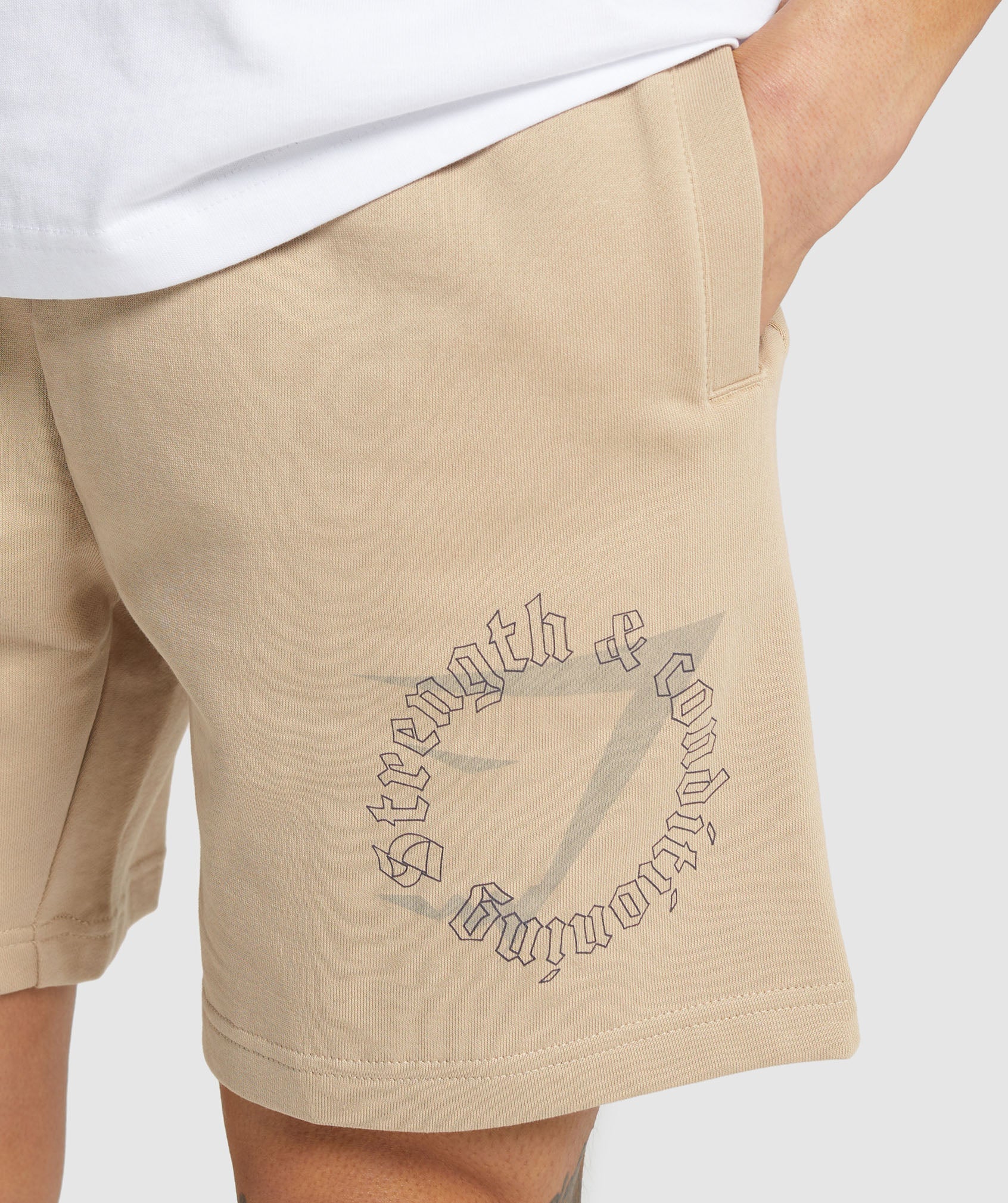 Strength and Conditioning 7" Shorts Vanilla Beige