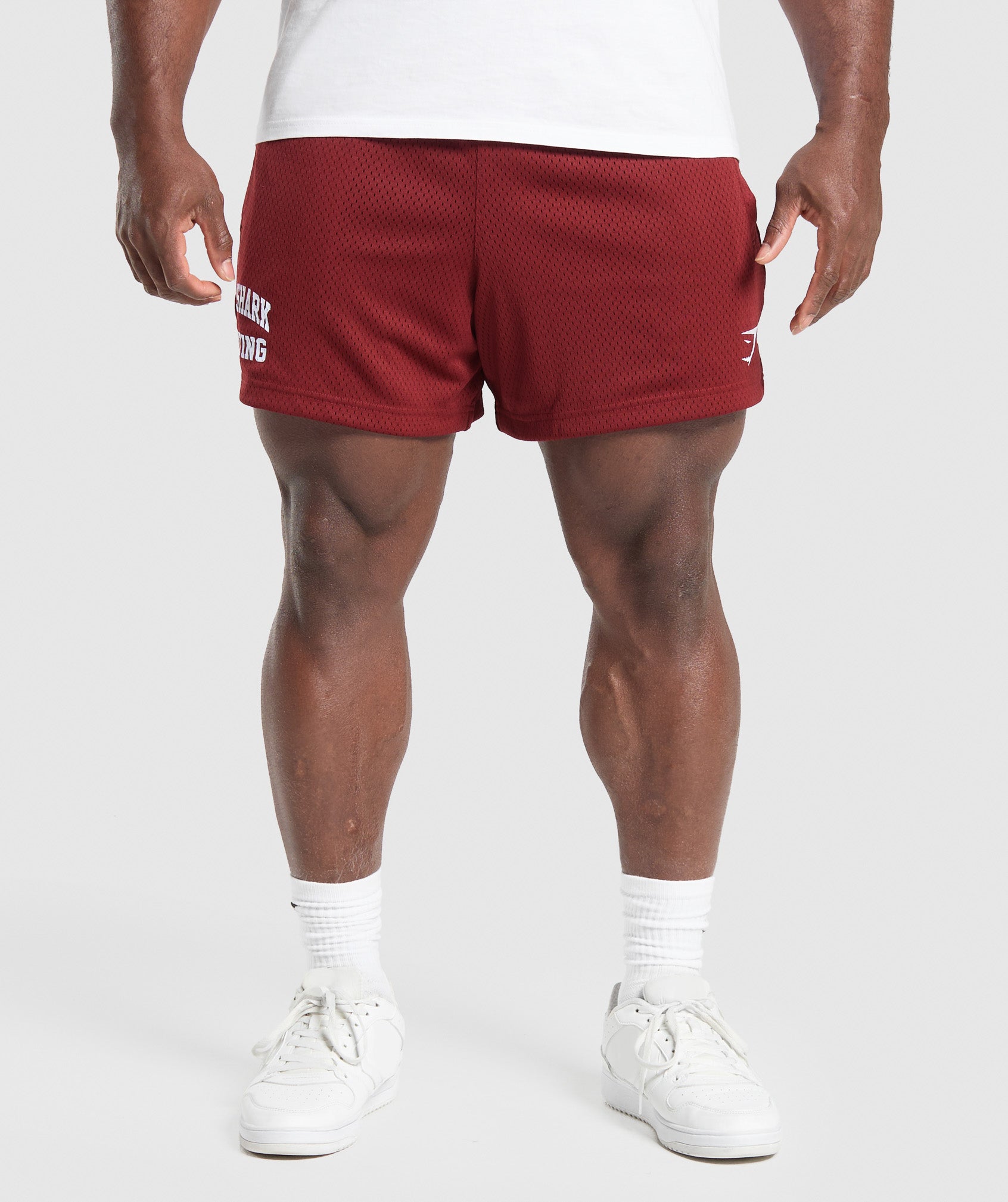 Lifting Mesh 5" Shorts Sets Red