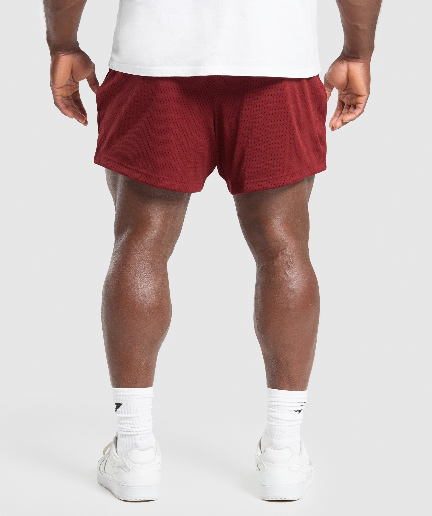 Lifting Mesh 5" Shorts Sets Red