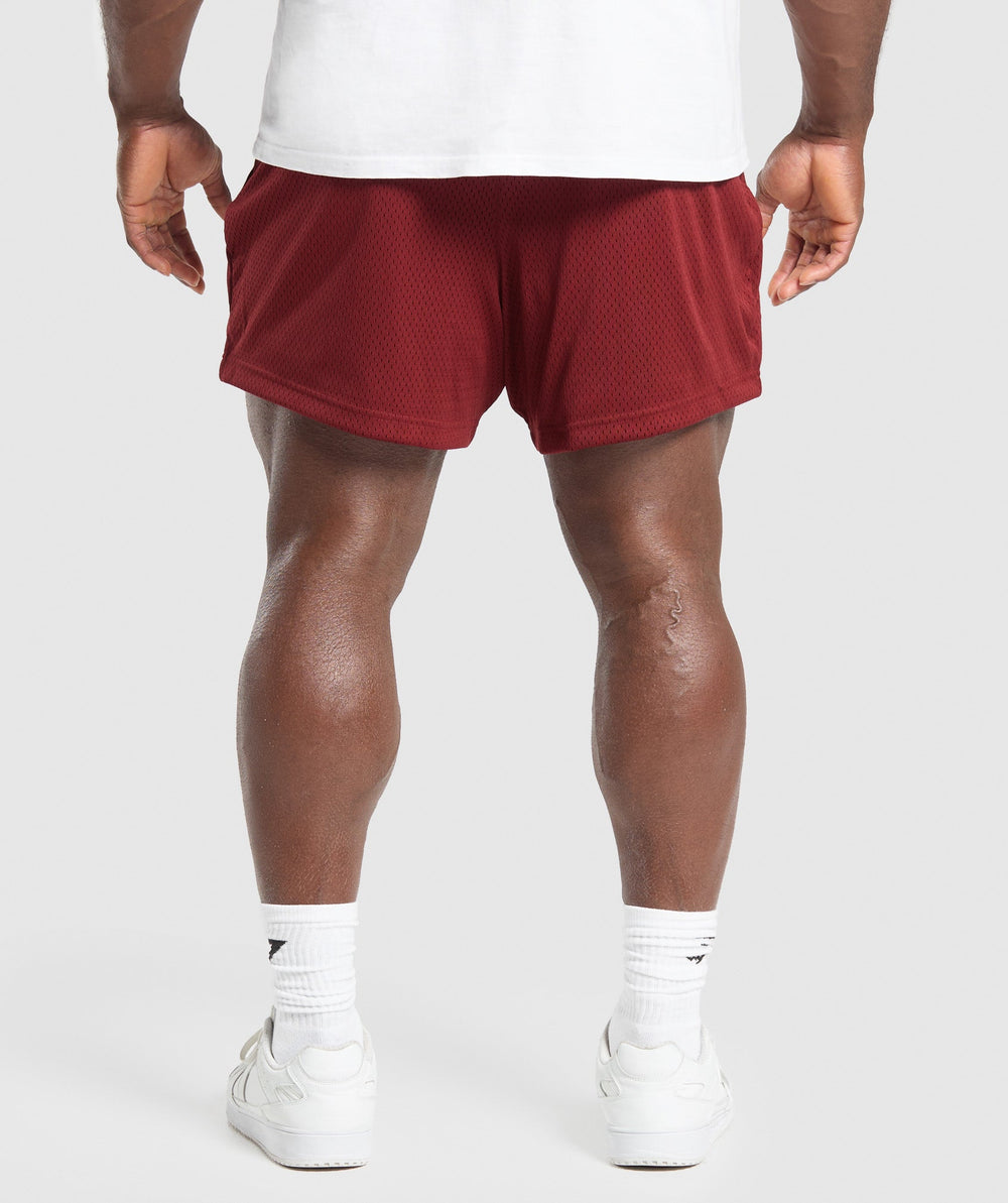 Lifting Mesh 5" Shorts Sets Red