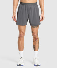 Hybrid 6" Shorts Graphite Grey