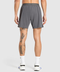 Hybrid 6" Shorts Graphite Grey