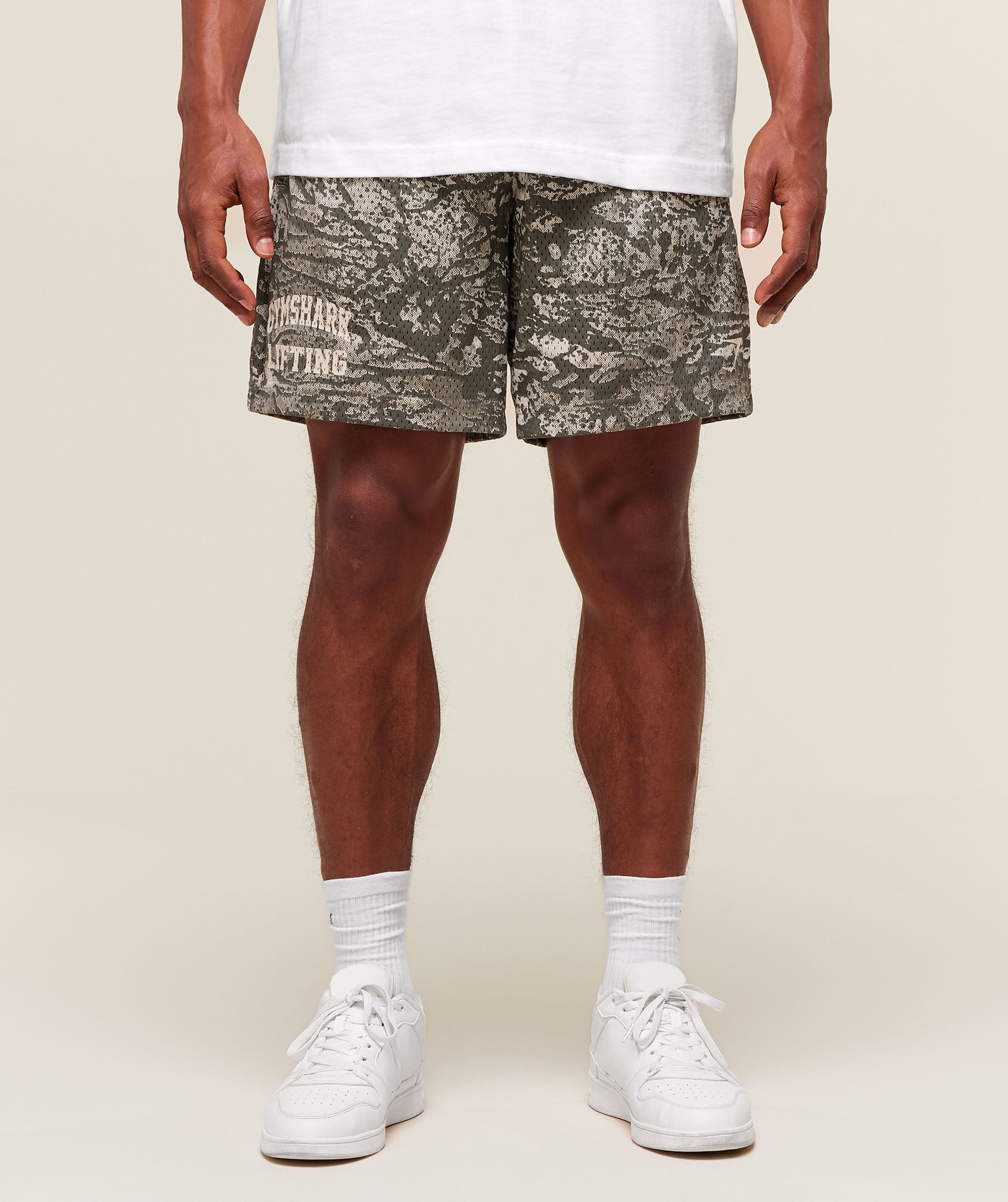 Lifting Mesh 7" Shorts Camo Brown