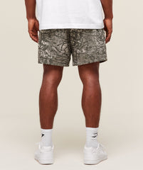 Lifting Mesh 7" Shorts Camo Brown