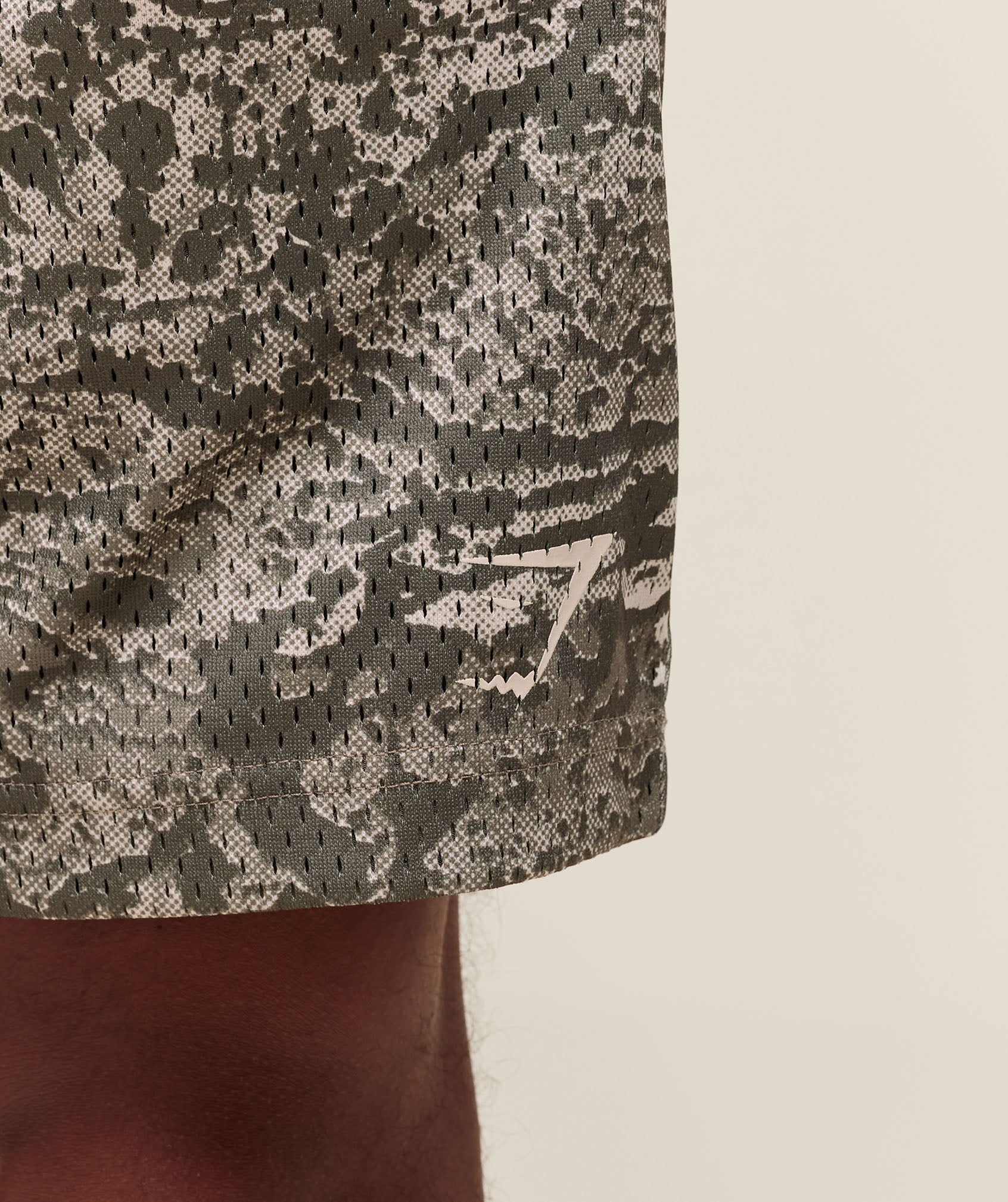 Lifting Mesh 7" Shorts Camo Brown