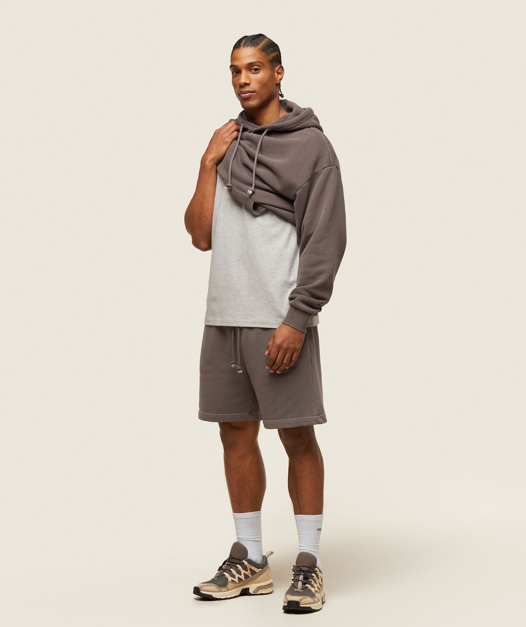 everywear Sweat Shorts Archive Brown