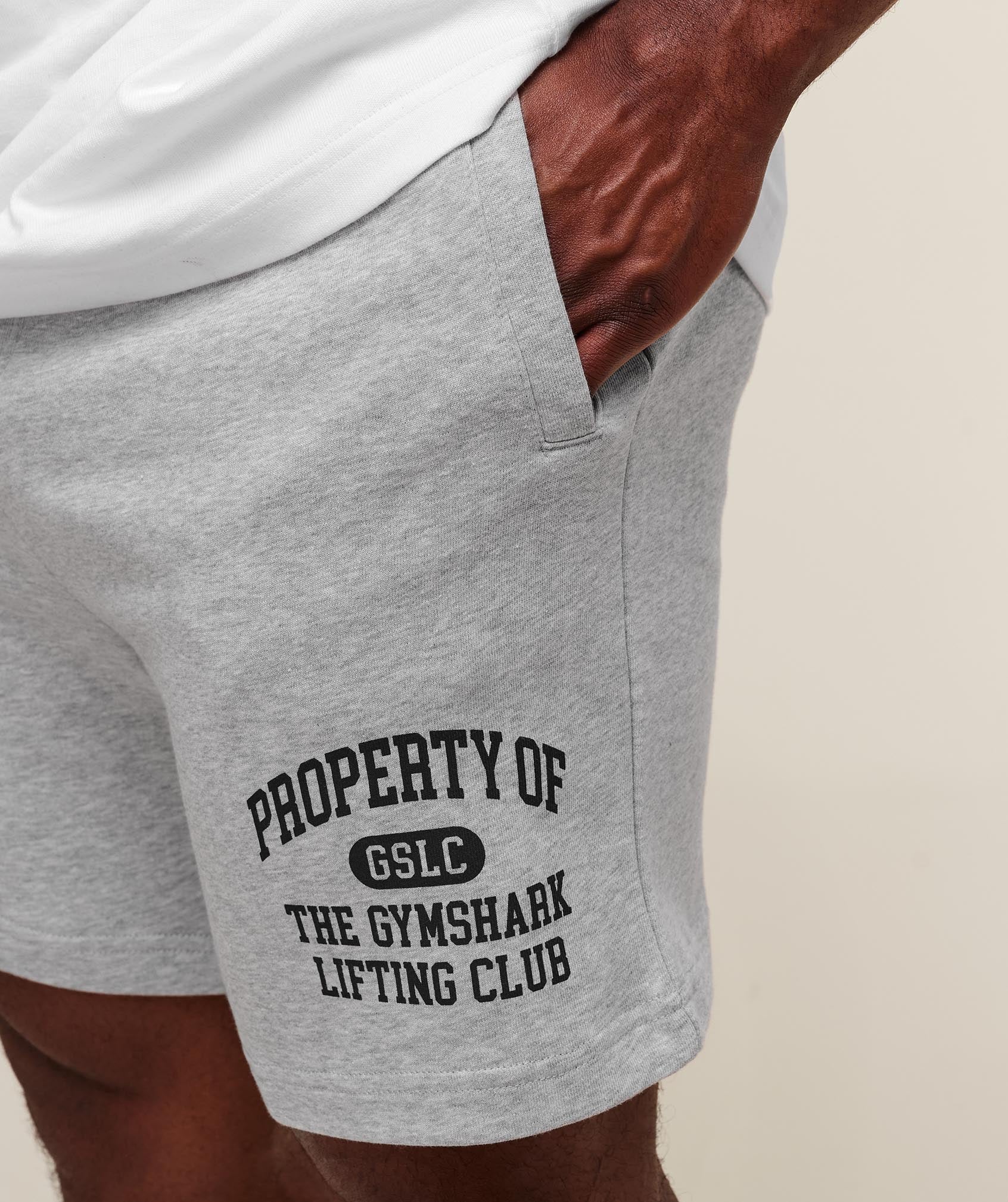 Property Of 7" Shorts Light Grey Core Marl