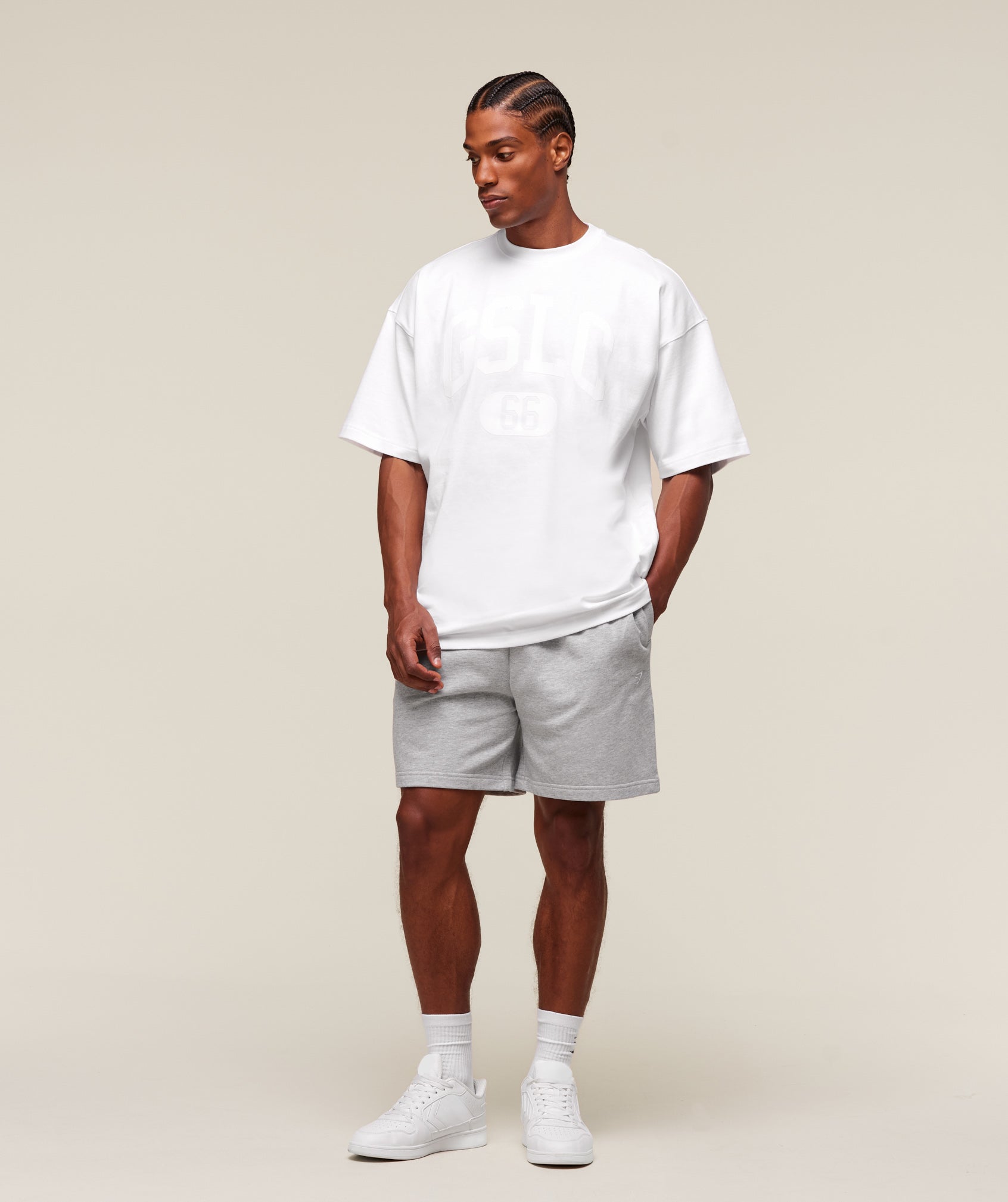 Rest Day Essentials Shorts Light Grey Core Marl