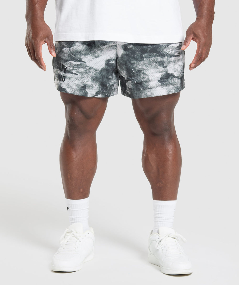 Lifting Mesh 5" Shorts Metal Grey