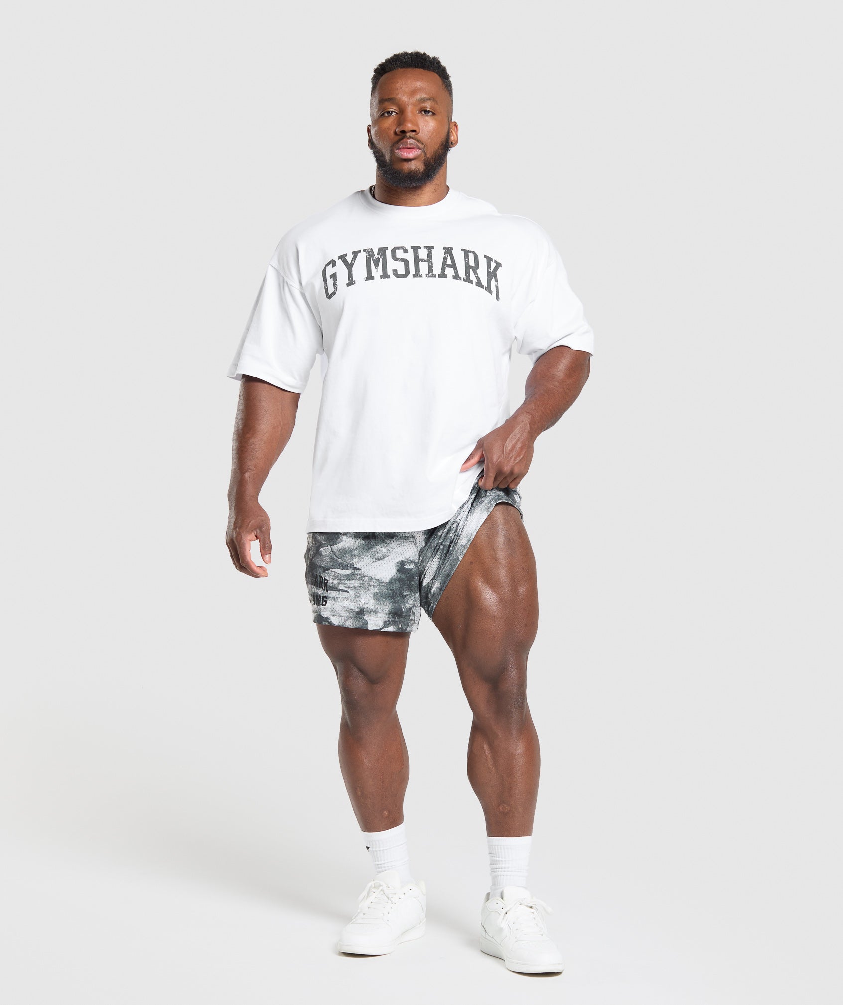 Lifting Mesh 5" Shorts Metal Grey
