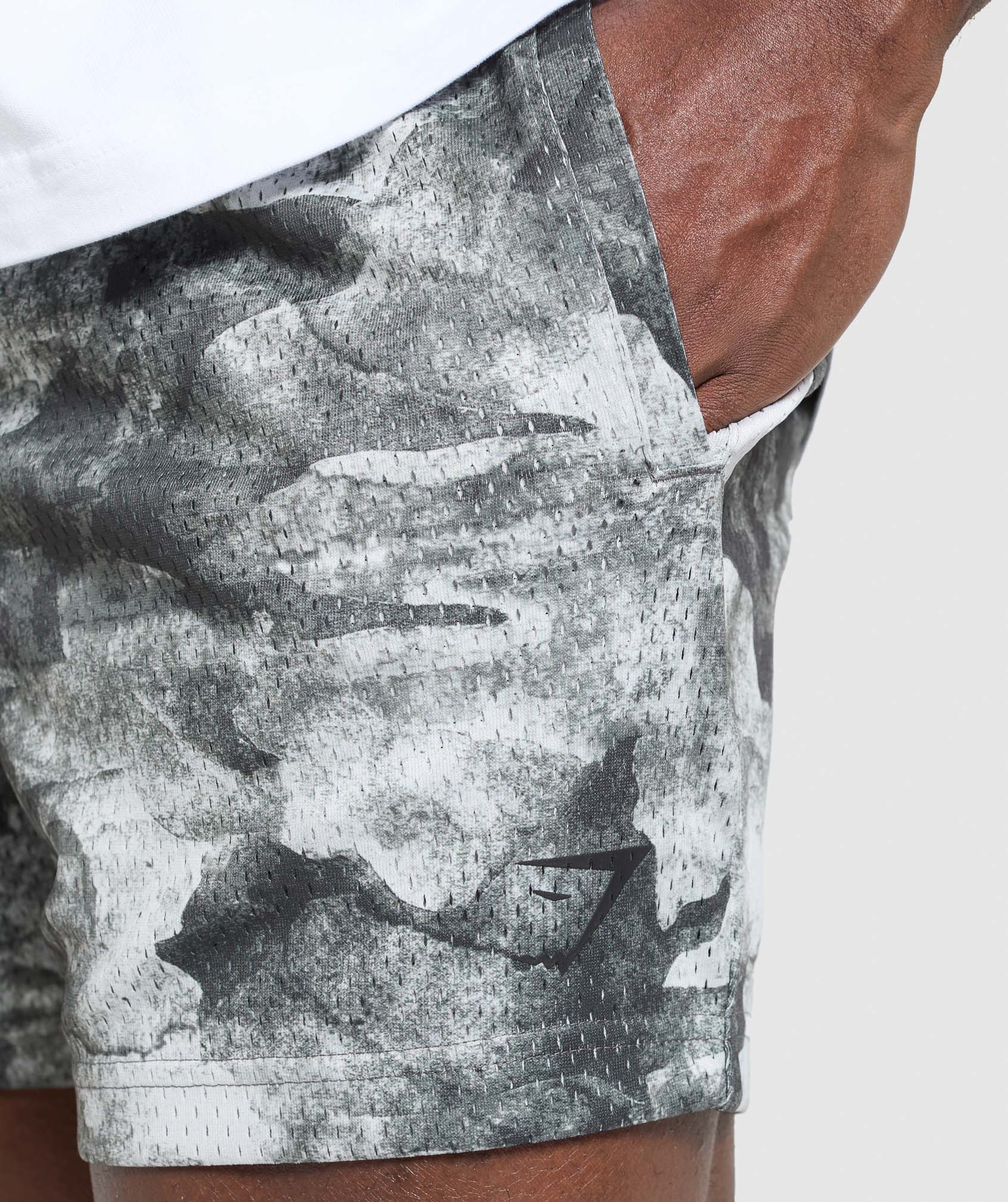 Lifting Mesh 5" Shorts Metal Grey