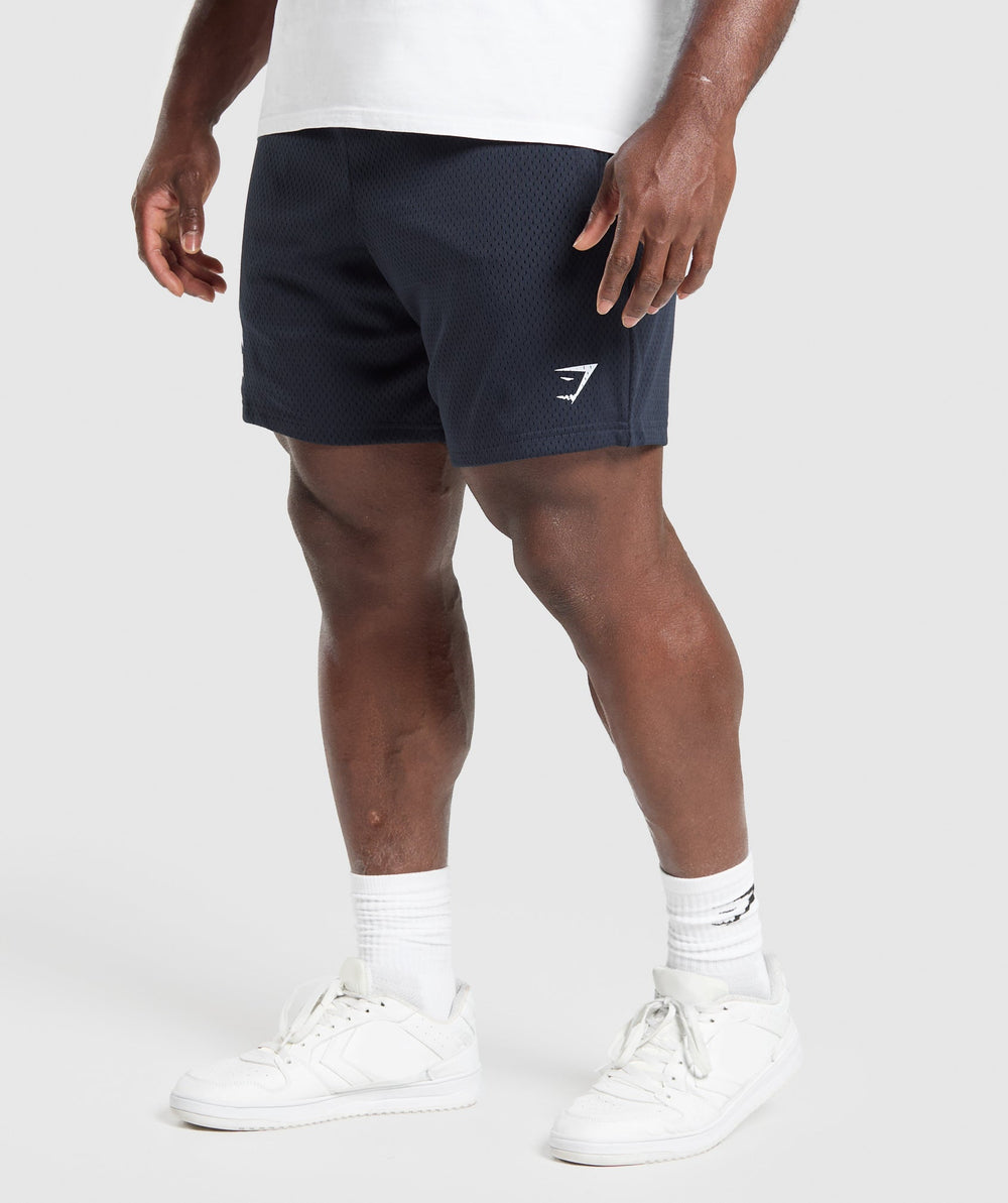 Lifting Mesh 7" Shorts Heavy Blue