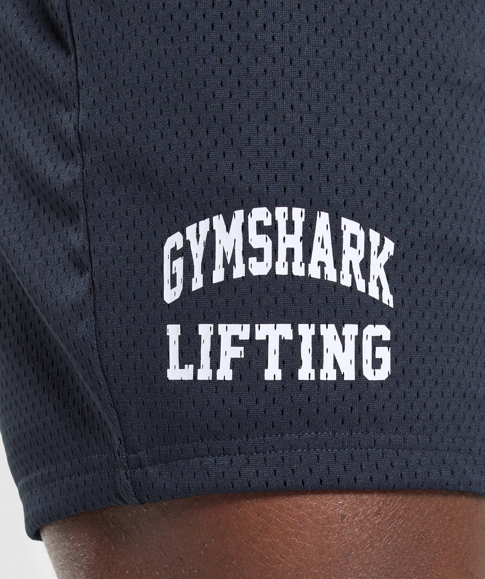Lifting Mesh 7" Shorts Heavy Blue