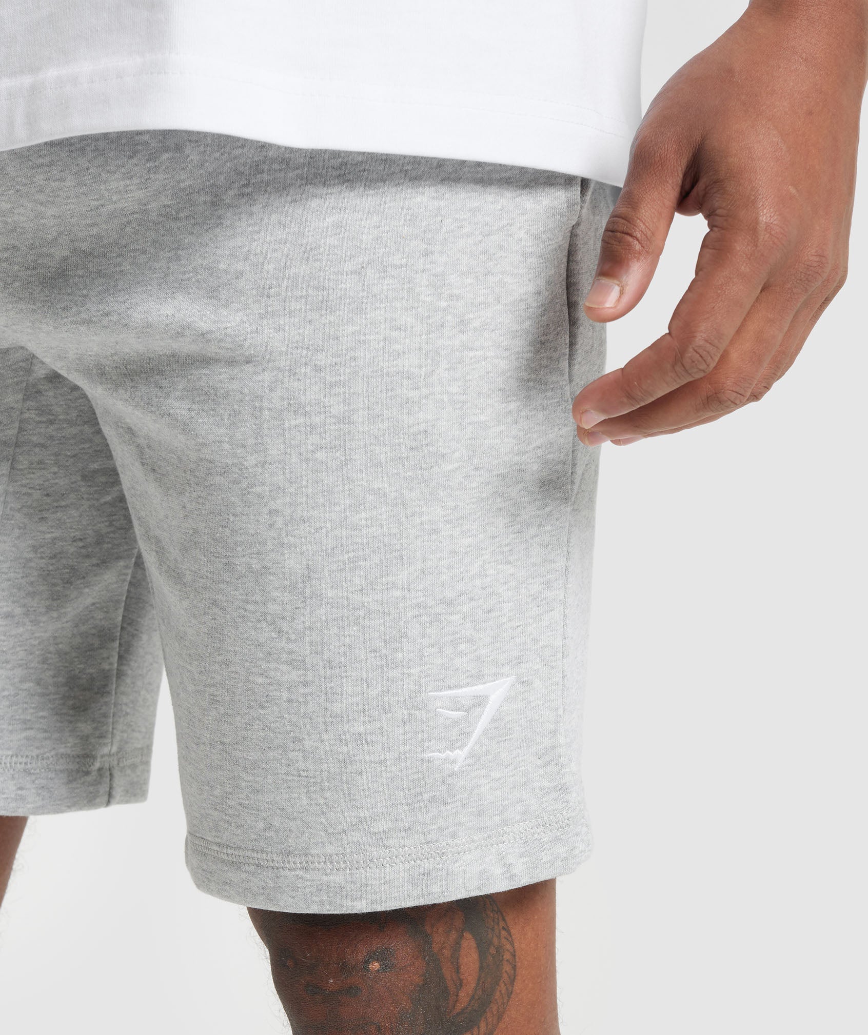 Crest 9" Shorts Light Grey Marl