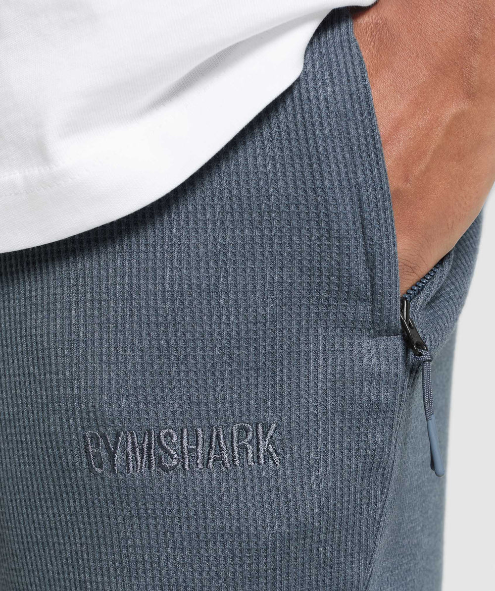 Waffle Shorts Titanium Blue