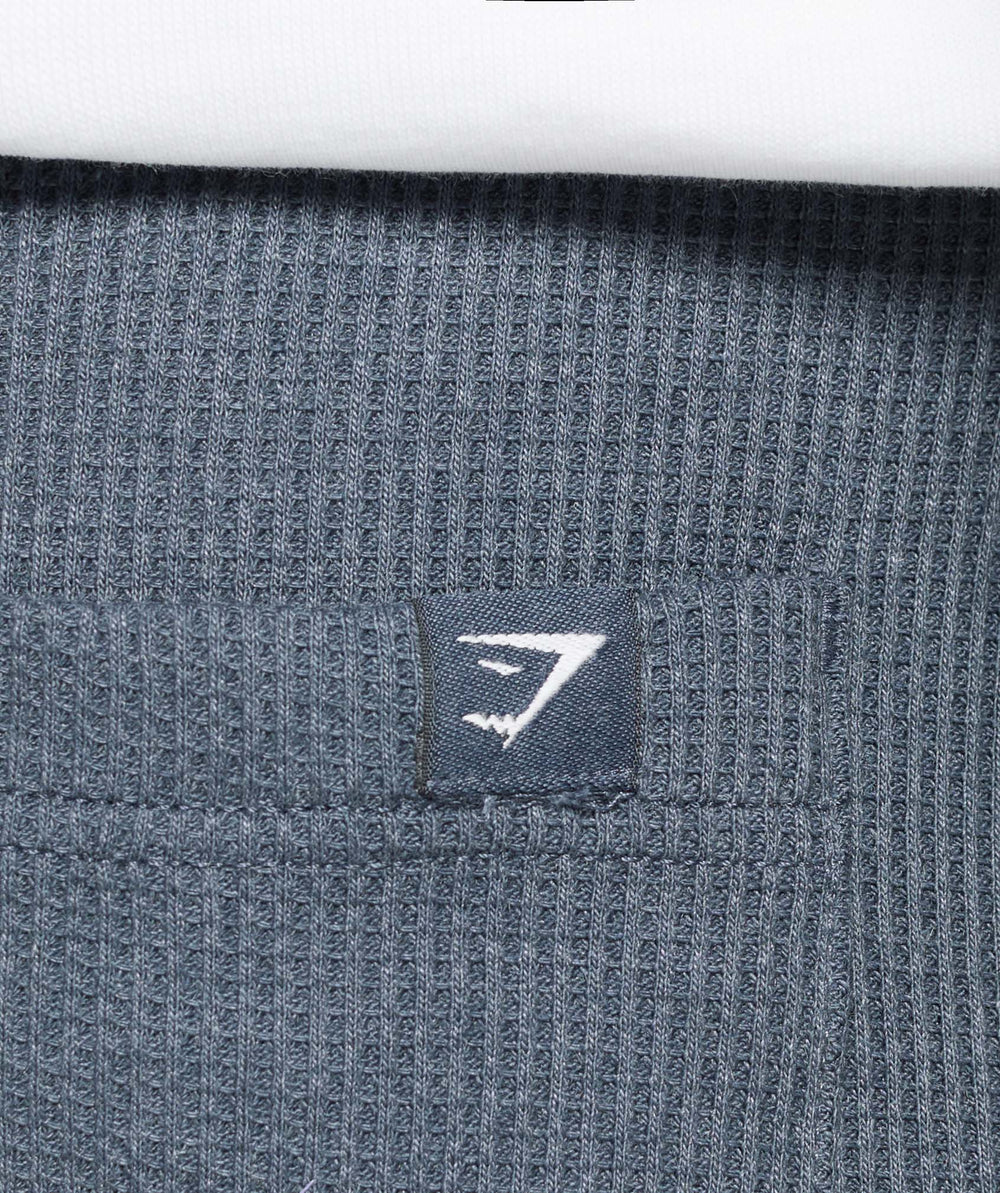 Waffle Shorts Titanium Blue