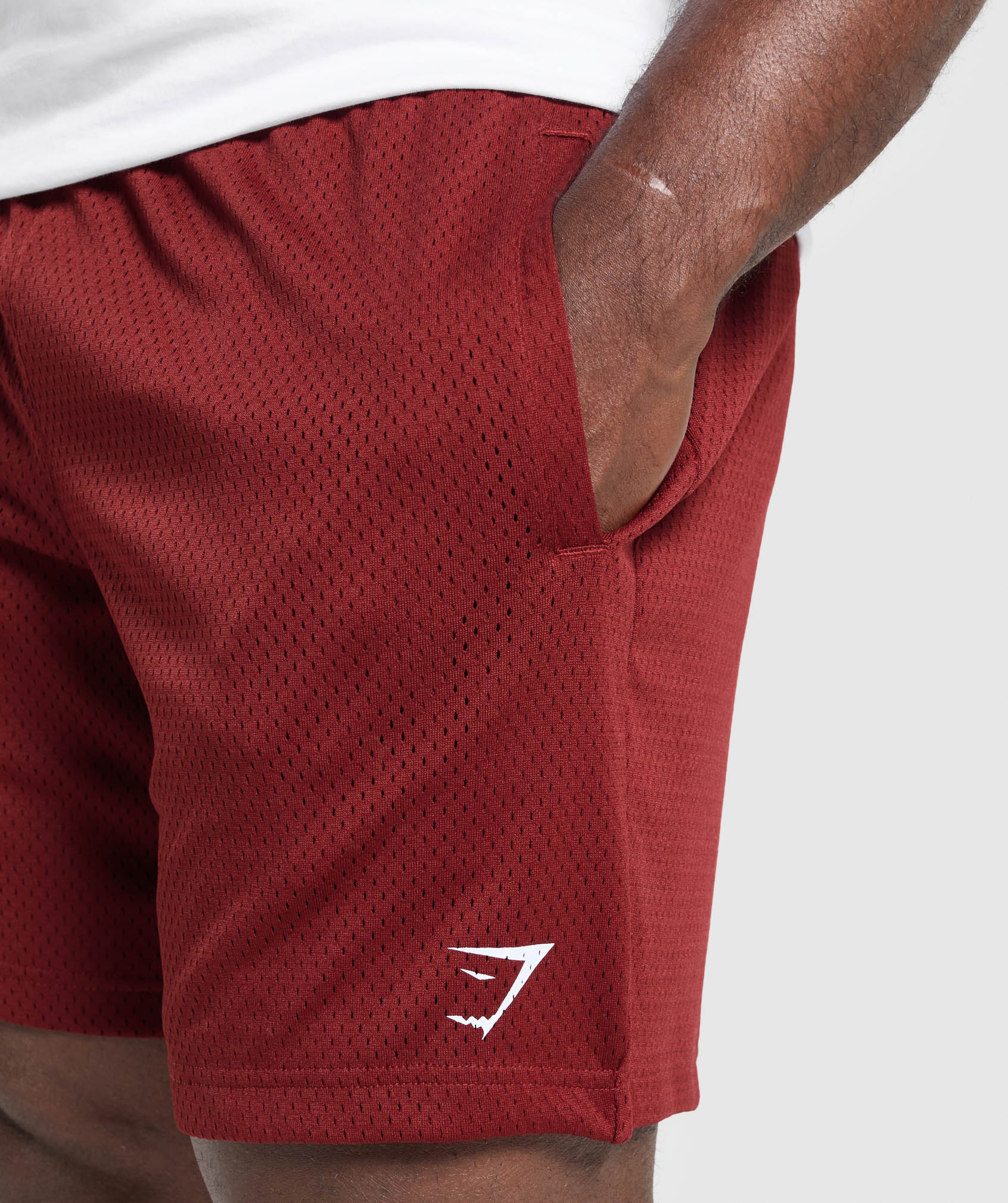 Lifting Mesh 7" Shorts Sets Red