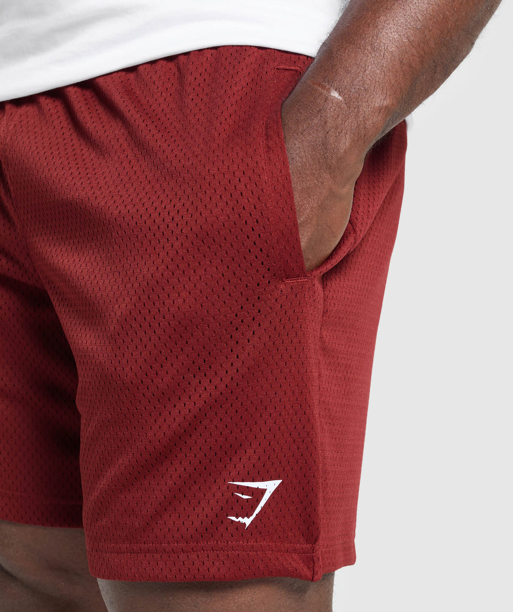 Lifting Mesh 7" Shorts Sets Red