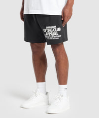 Lifting Club Apparel Graphic Shorts Black
