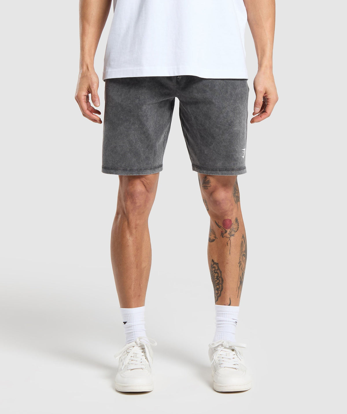Washed Jersey 9" Shorts Black
