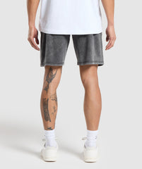 Washed Jersey 9" Shorts Black