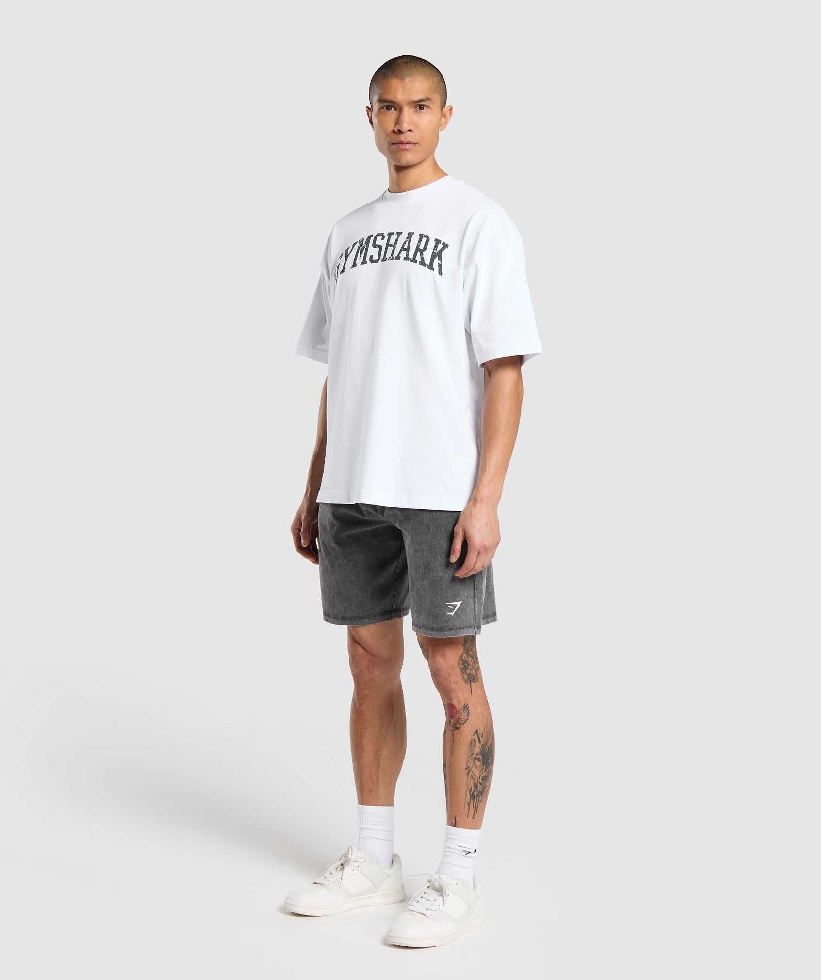 Washed Jersey 9" Shorts Black