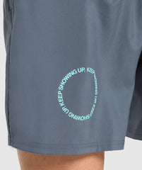 Keep Showing Up 7" Shorts Titanium Blue