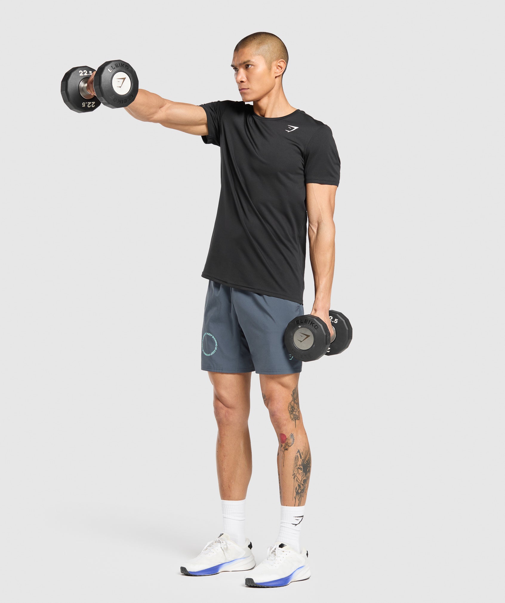 Keep Showing Up 7" Shorts Titanium Blue