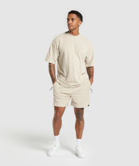 Towelling 7" Shorts Pebble Grey