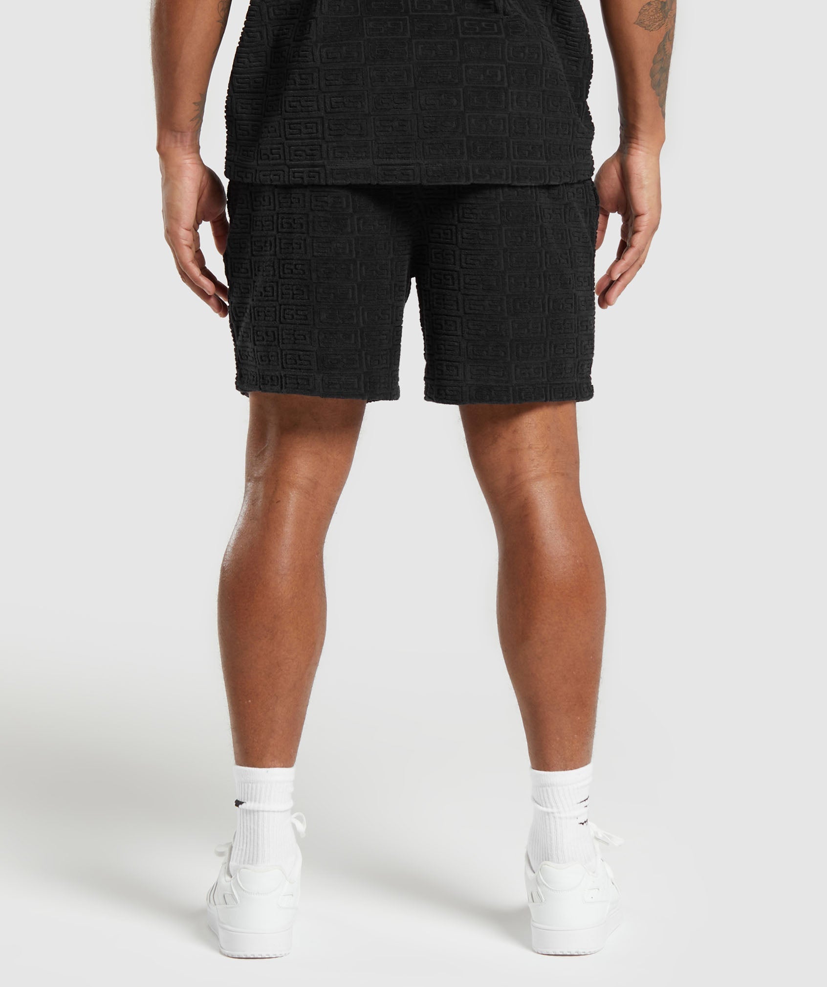 Towelling 7" Shorts Black