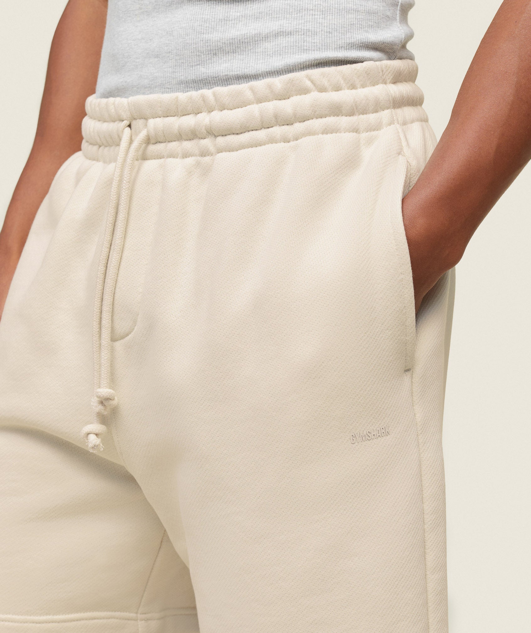everywear Sweat Shorts Oat White