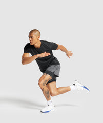 Sport 5" 2 in 1 Shorts Dark Grey/Black