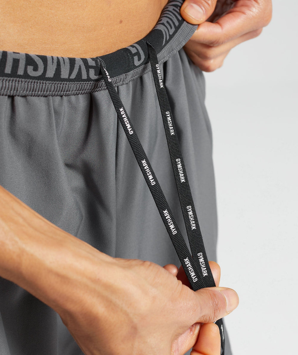 Sport 5" 2 in 1 Shorts Dark Grey/Black