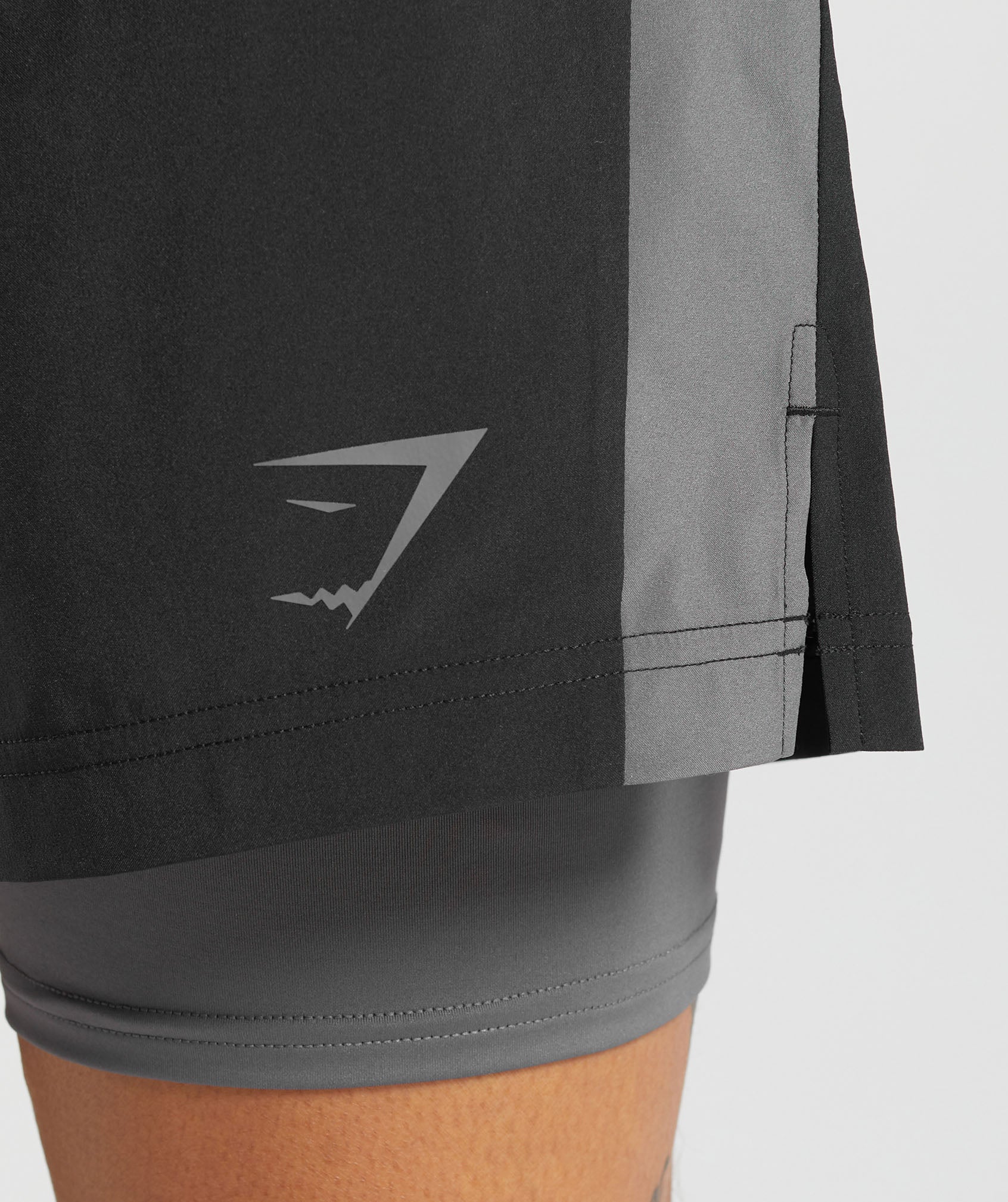 Sport 5" 2 in 1 Shorts Black/Dark Grey
