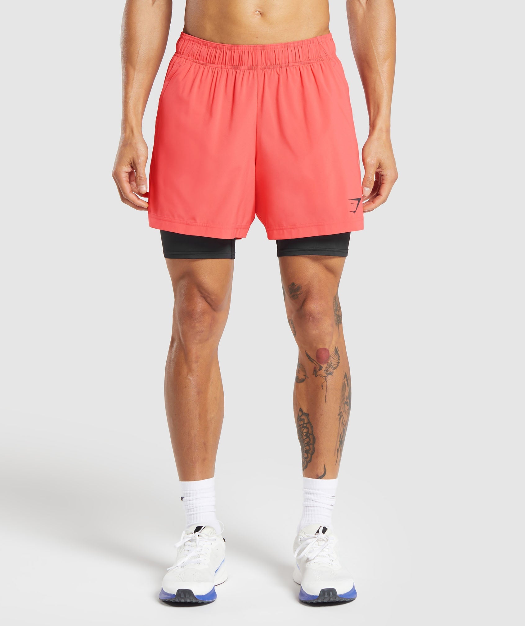 Sport 5" 2 in 1 Shorts Tropical Pink/Black