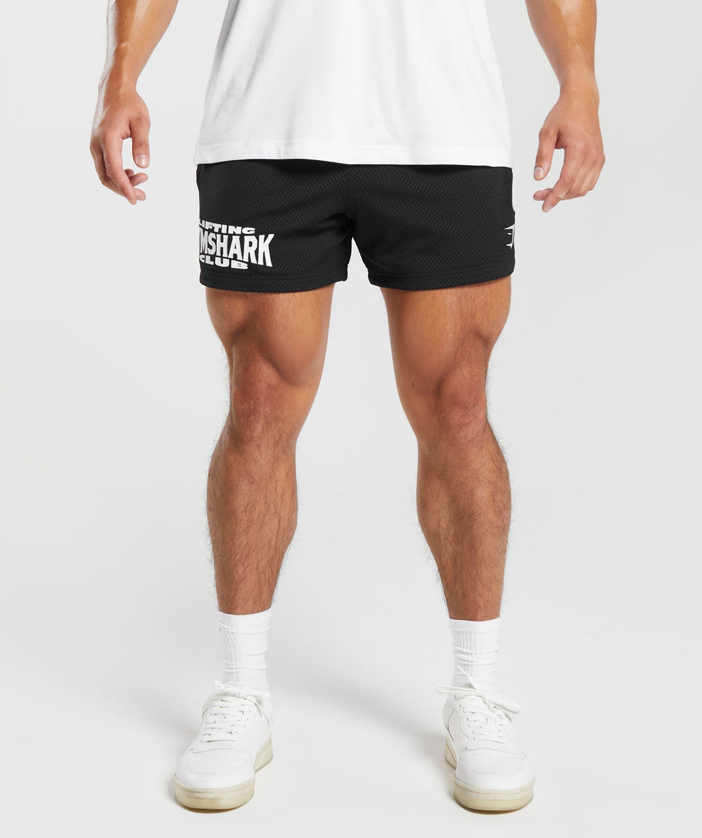 Lifting Club Mesh 5" Shorts Black