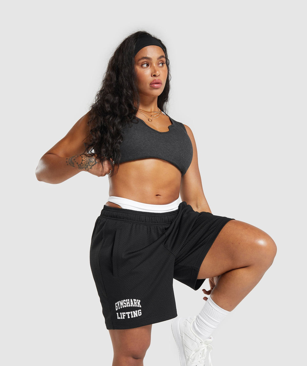 Lifting Club Mesh 5" Shorts Black