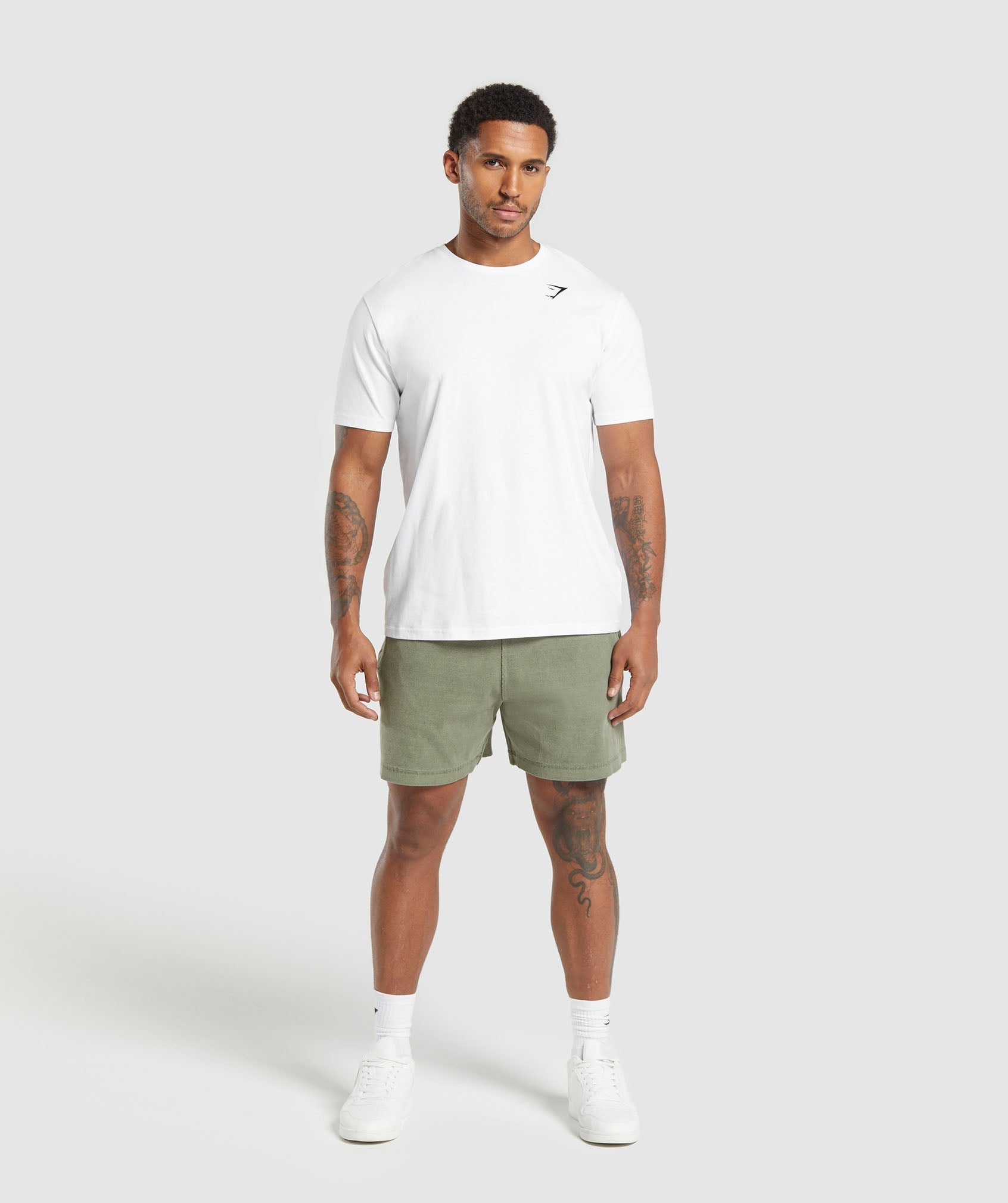 Heavyweight Ribbed Shorts Unit Green
